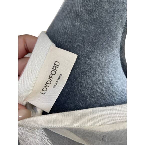 LOYD/FORD Palm Springs Sheer Ivory Cut Off Crop Top - Picture 8 of 9